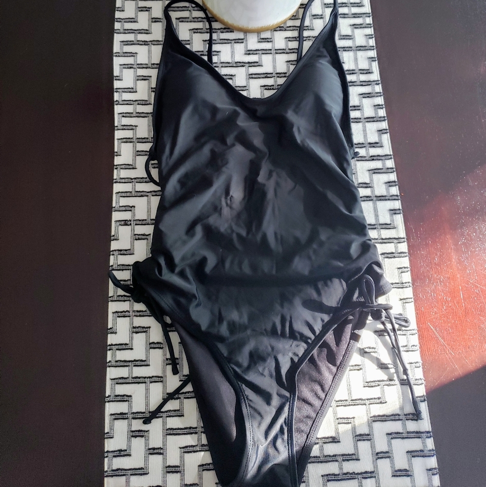 Black Target one-piece swimsuit